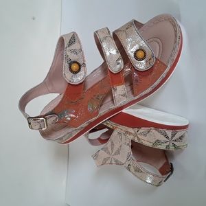 NIB L'Artiste by Spring Step Payoka Wedge Sandal 8.5